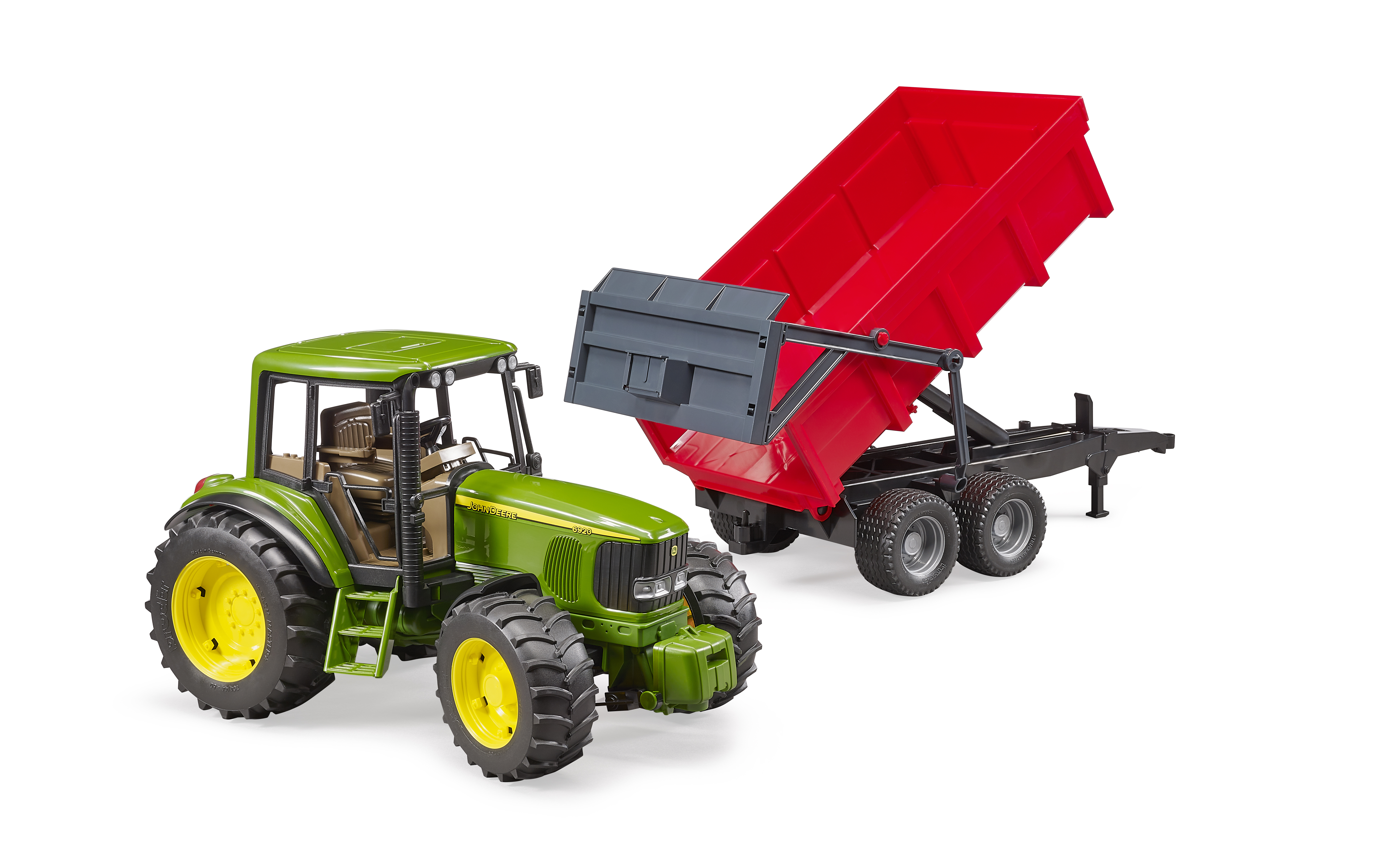 Bruder John Deere 6920 with Tipping Trailer 02057