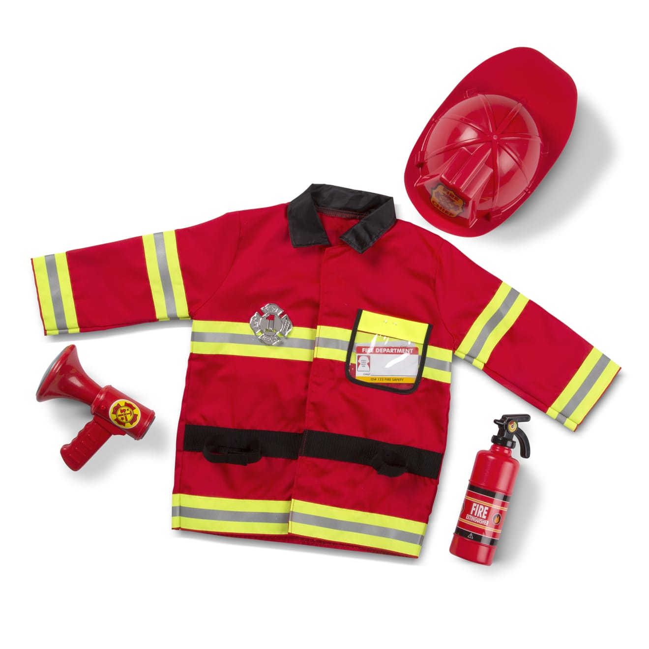 Melissa & Doug Fire Chief Role Play Costume Set 4834